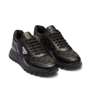 Tênis Prada de Couro com Padronagem